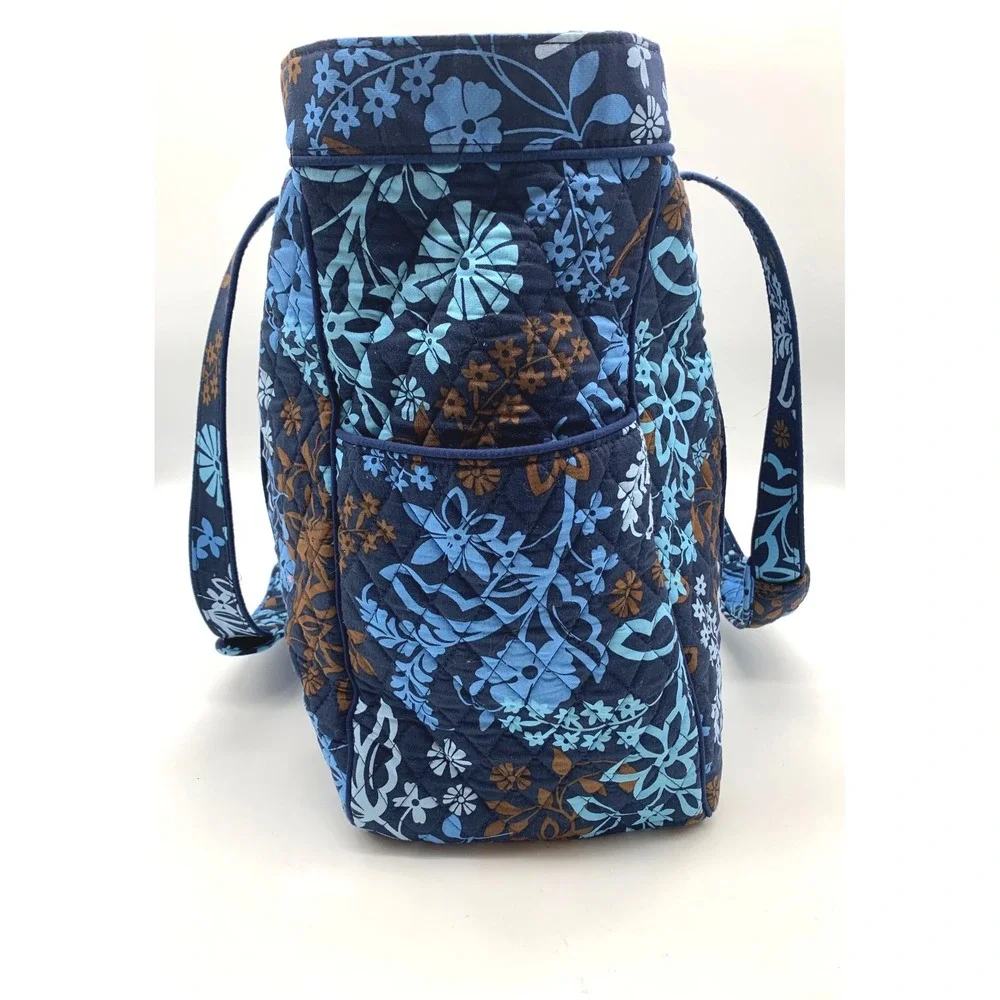 Vera Bradley Get Carried Away Tote Beach Bag Midnight Blues Quilted Retired XL